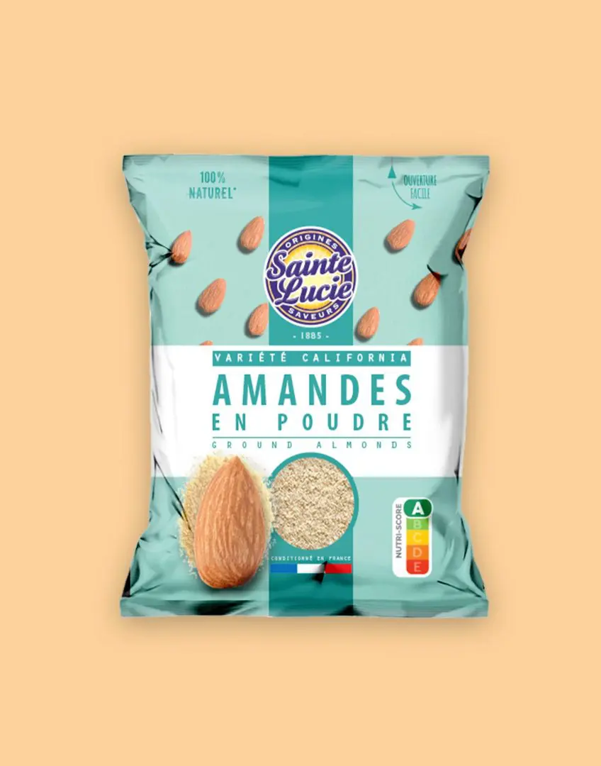 SAINTE LUCIE GROUND CALIFORNIAN ALMONDS 50G P1838A