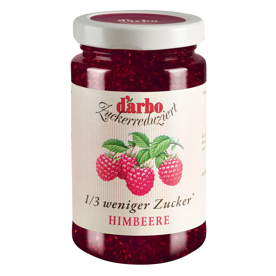 DARBO SUGAR REDUCED RASPBERRY FRUIT SPREAD 250G 048418001