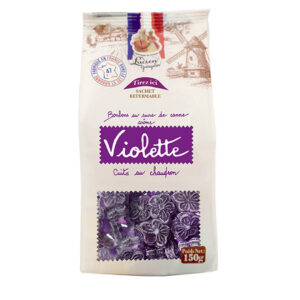 LUCIEN GEORGELIN VIOLET-FLAVORED CANDIES 150G FLAT BOTTOM - RCC0001225