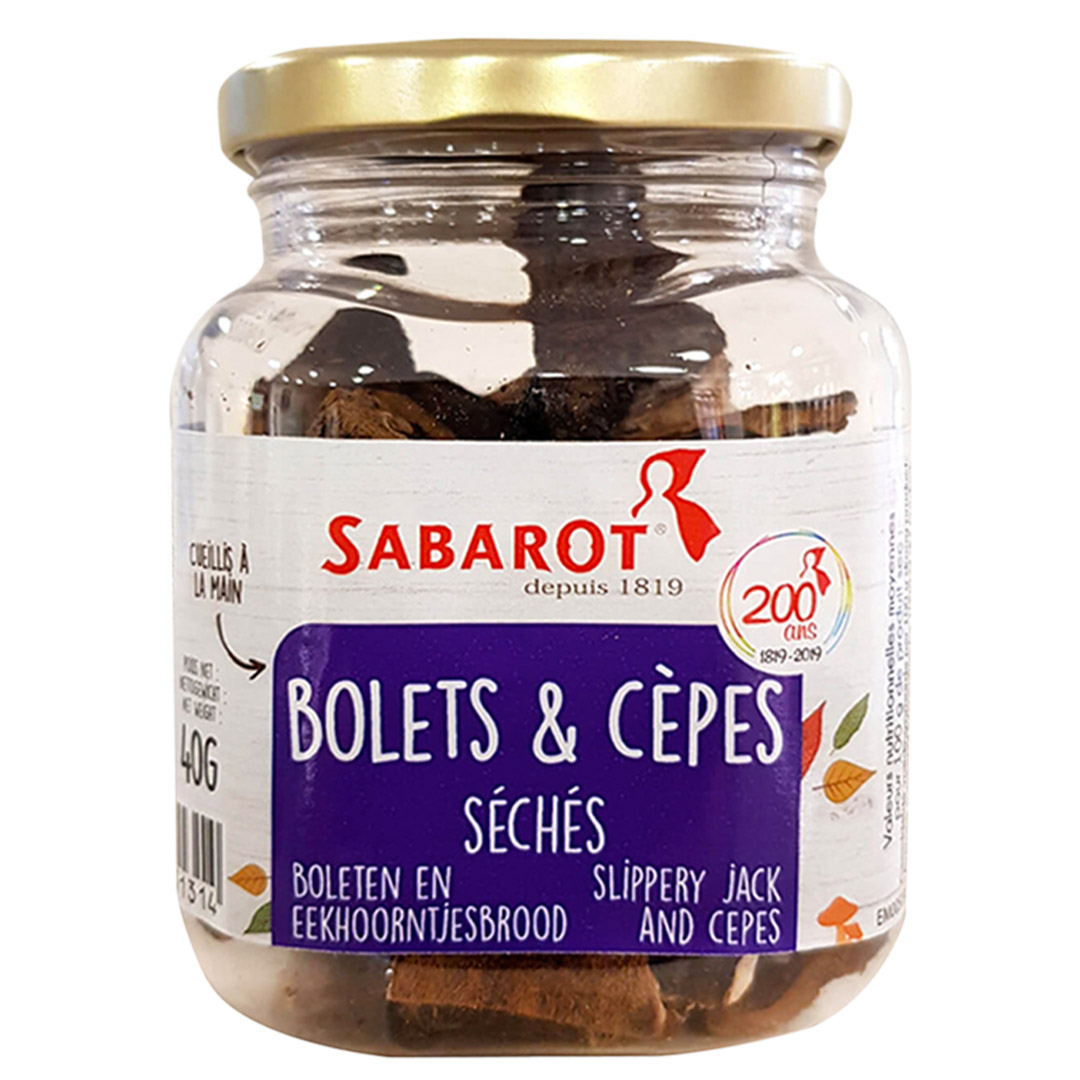 SABAROT DRIED SLIPPERY JACKS & PORCINI MUSHROOMS 40GMS