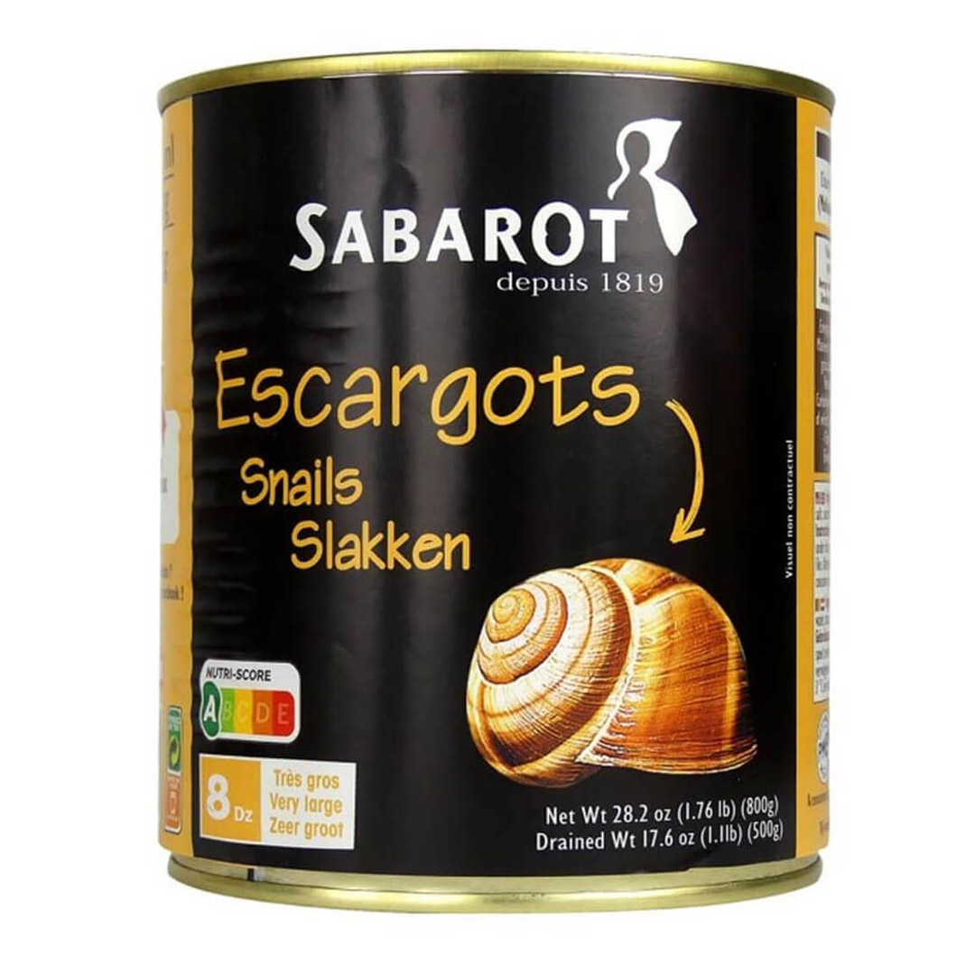 SABAROT HELIX SNAILS IN CAN 800GM -8DZ