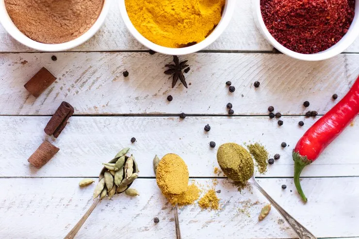 top view aromatic asian spices 23 2148295033