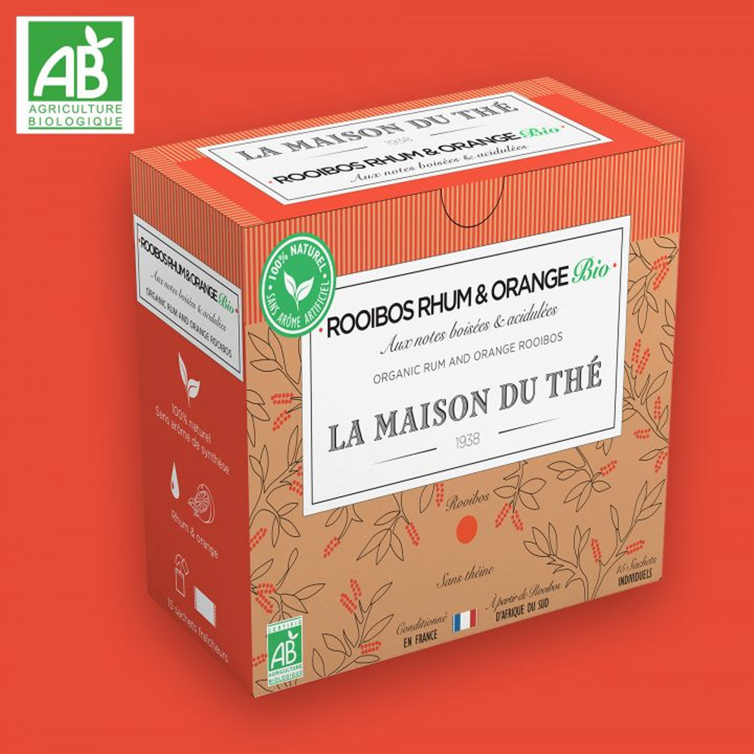 LA MAISON DU THÉ ROOIBOS RUM ORANGE T0048