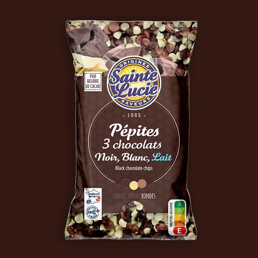 SAINTE LUCIE 3 CHOCOLATE CHIPS SACHET OF 100G P1985A