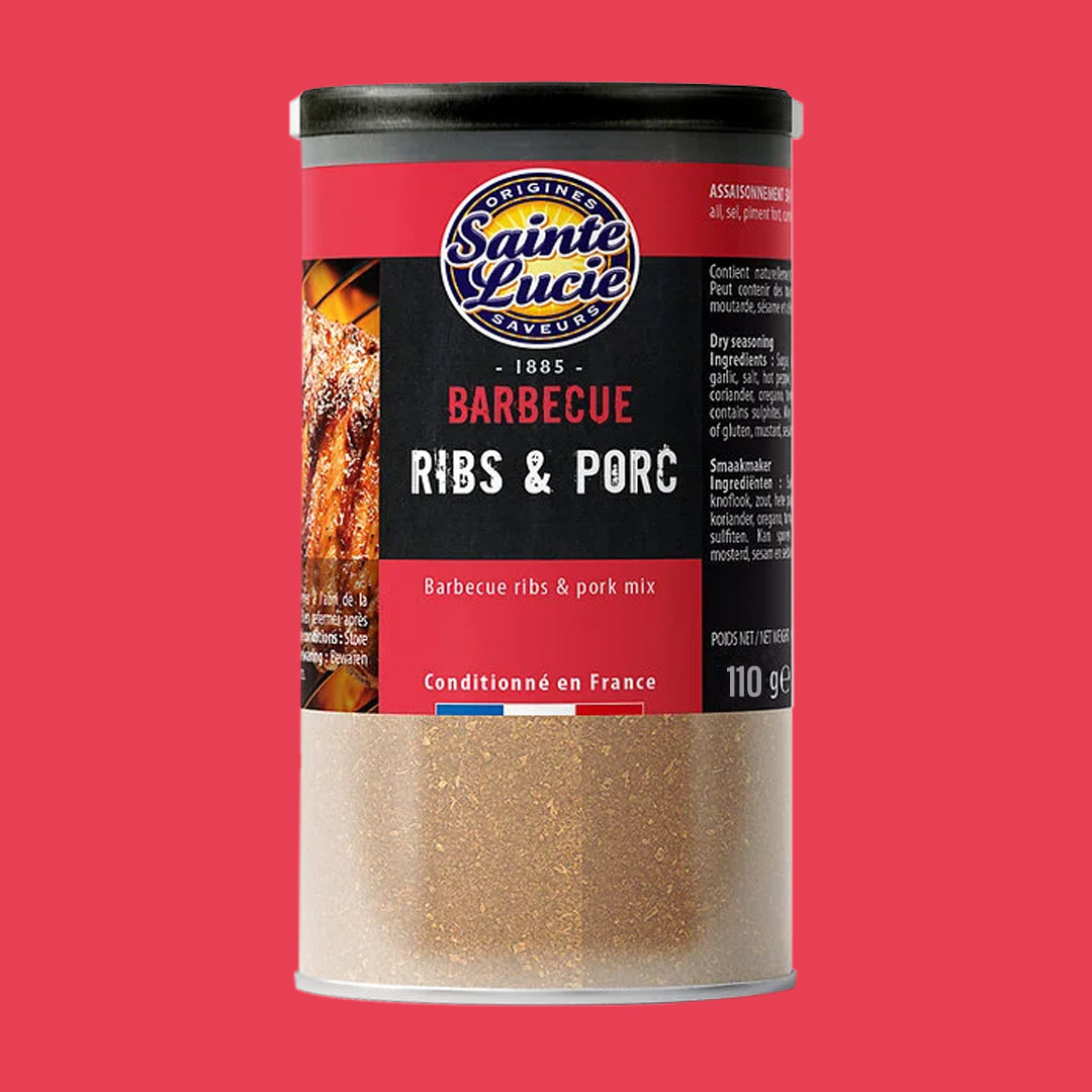 SAINTE LUCIE BBQ RIBS & SWITCH PORK MIX 110G E4400A