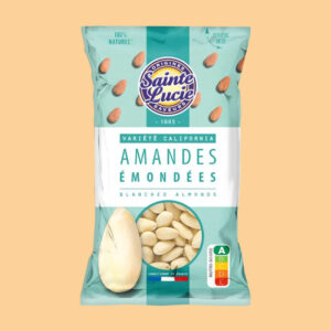 SAINTE LUCIE BLANCHED CALIFORNIAN ALMONDS 125G P1809A