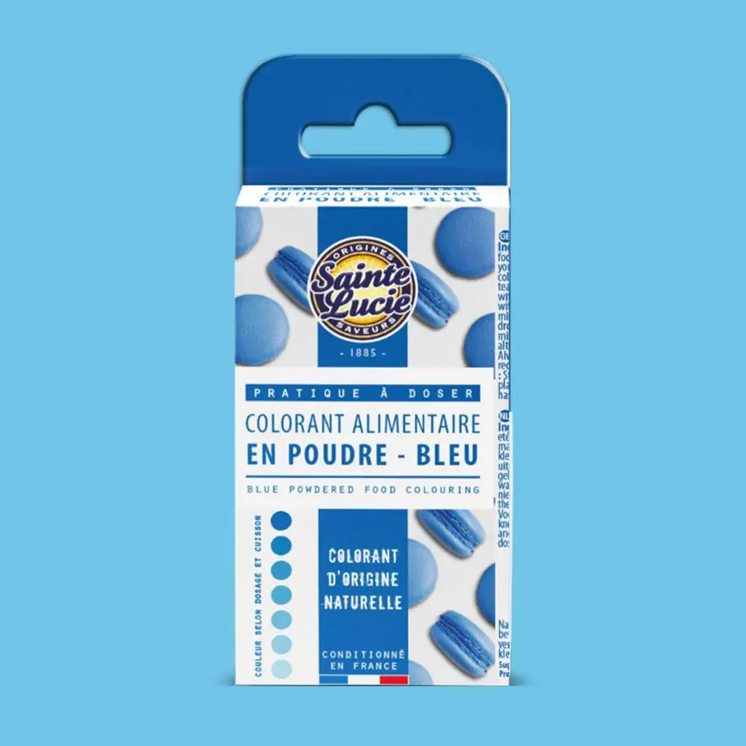 SAINTE LUCIE BLUE POWDER FOOD COLOURING 5G P1506A