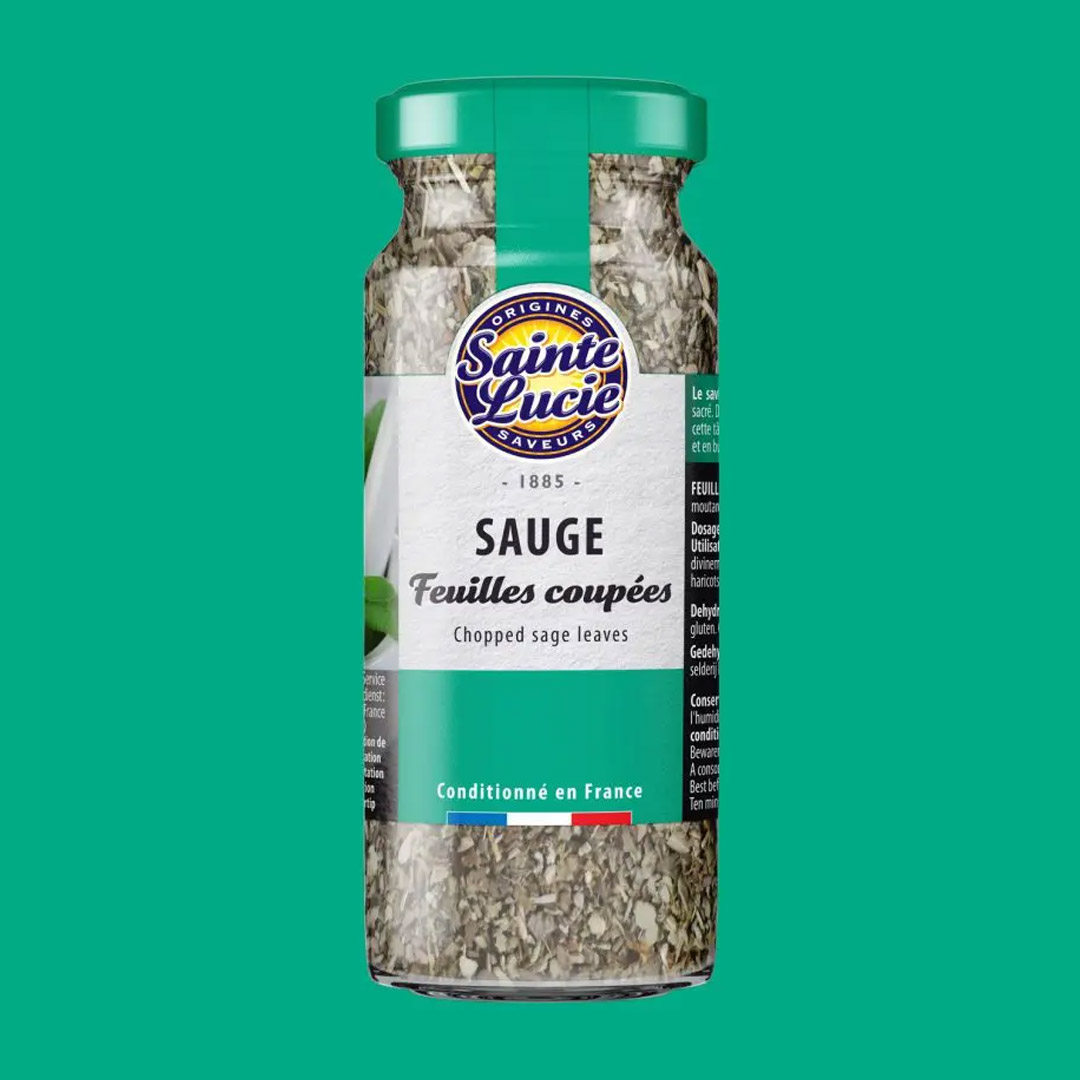 SAINTE LUCIE CHOPPED SAGE LEAVES BOTTLE 15G E4045A