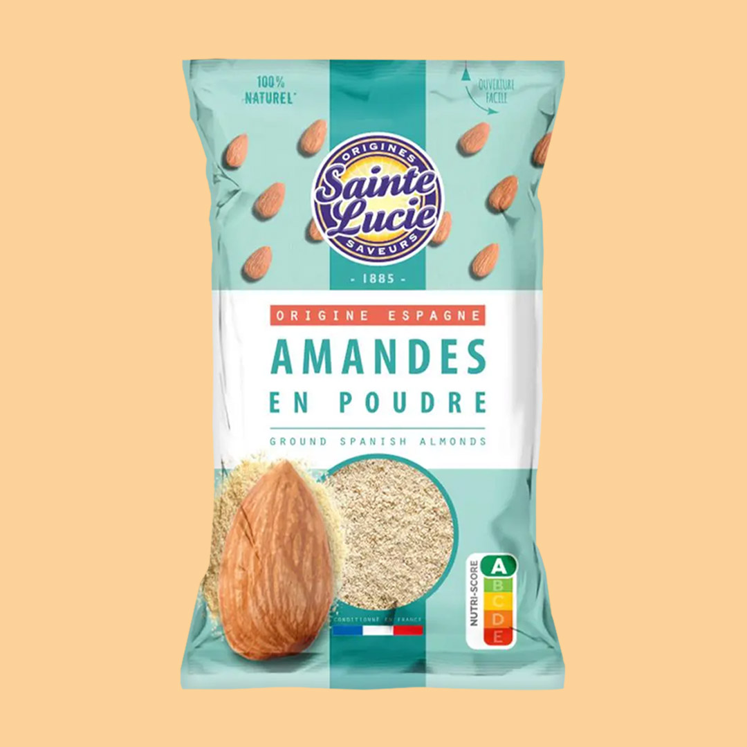 SAINTE LUCIE GROUND SPANISH ALMONDS 100G P1820A