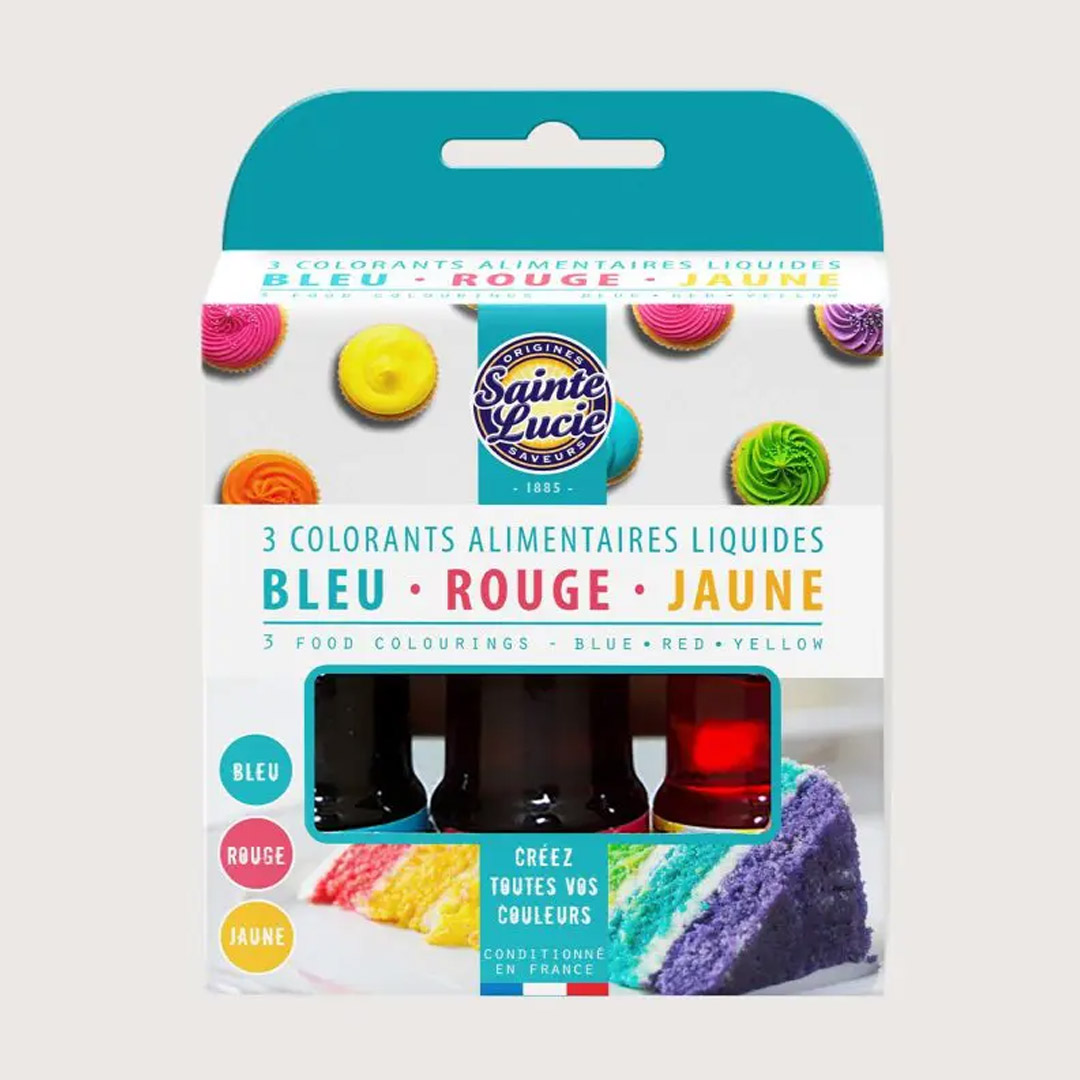 SAINTE LUCIE SELECTION OF 3 FOOD DYES 10ML P1504A
