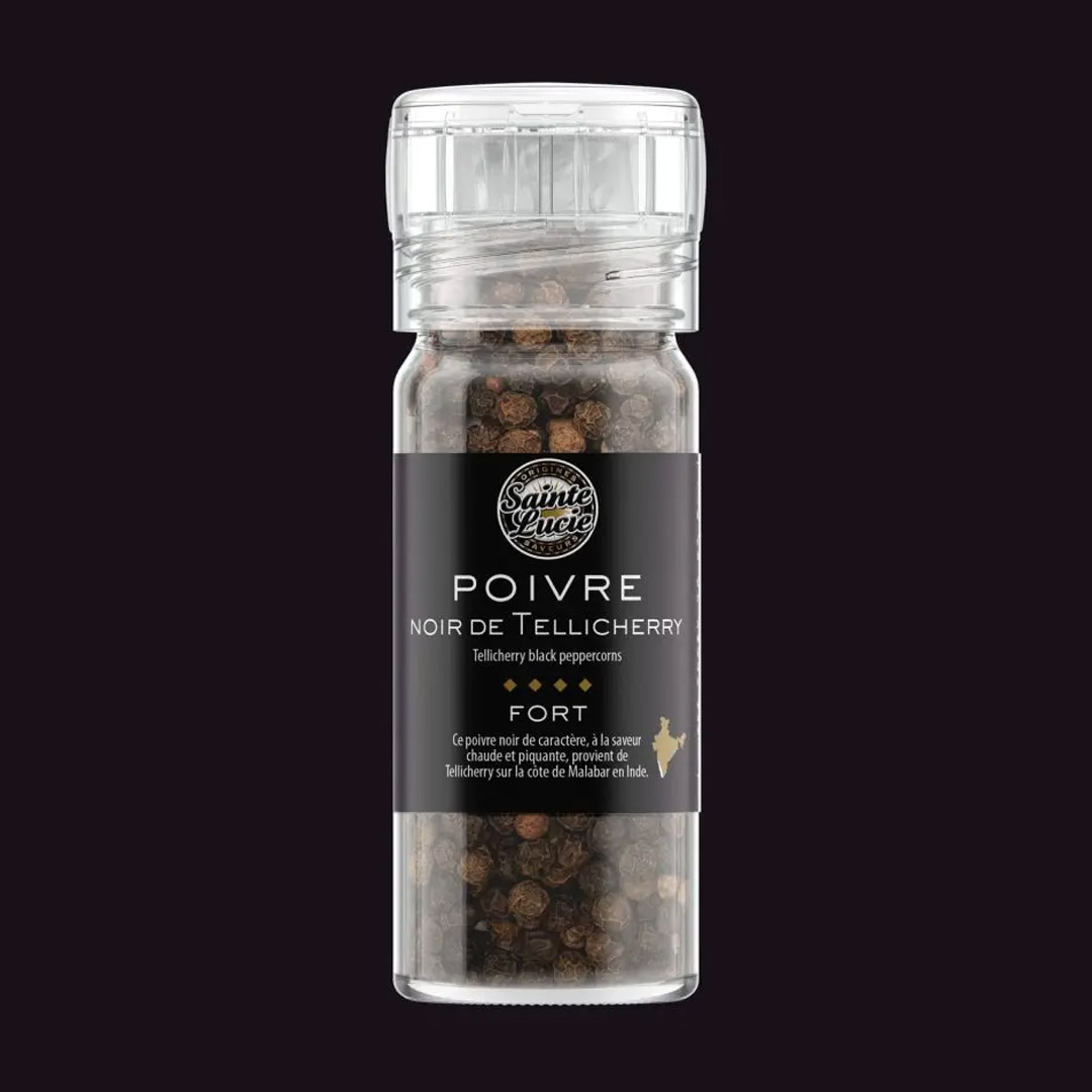 SAINTE LUCIE TELLICHERRY BLACK PEPPER 46G MILL E4901A